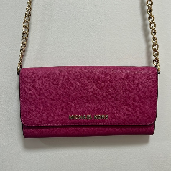 Michael Kors Pink Purse Wallet - Picture 1 of 9